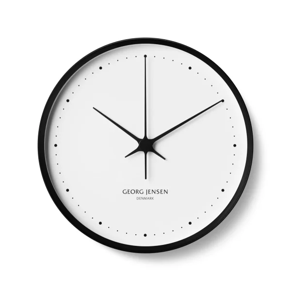 Georg Jensen Horloge murale Henning Ø 30 cm Noir-blanc