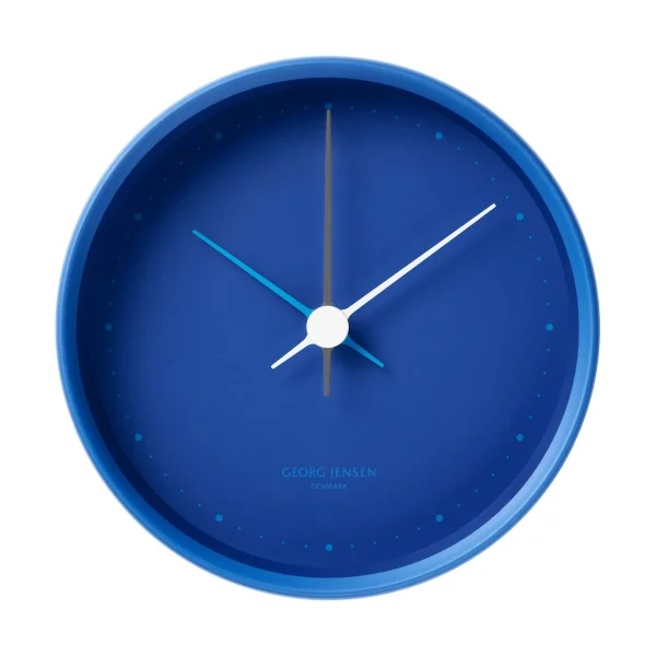 Georg Jensen Horloge murale Koppel Ø10 cm Bleu Iconic