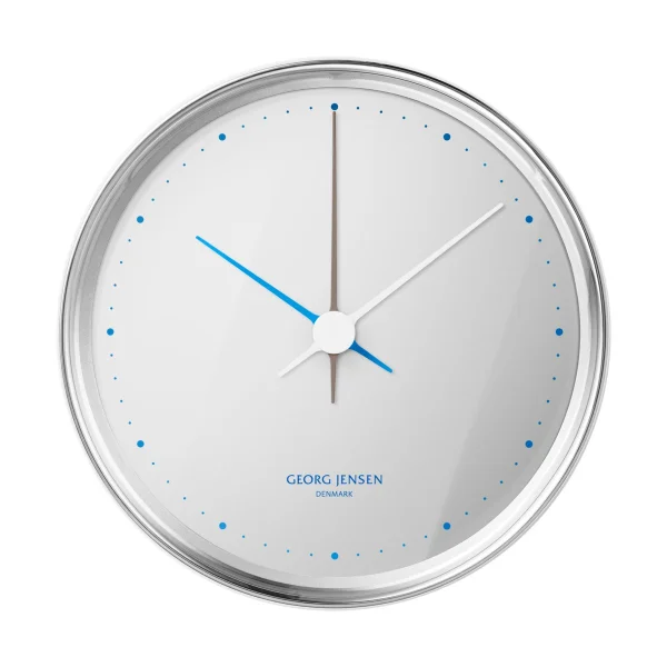 Georg Jensen Horloge murale Koppel Ø10 cm Miroir Echo