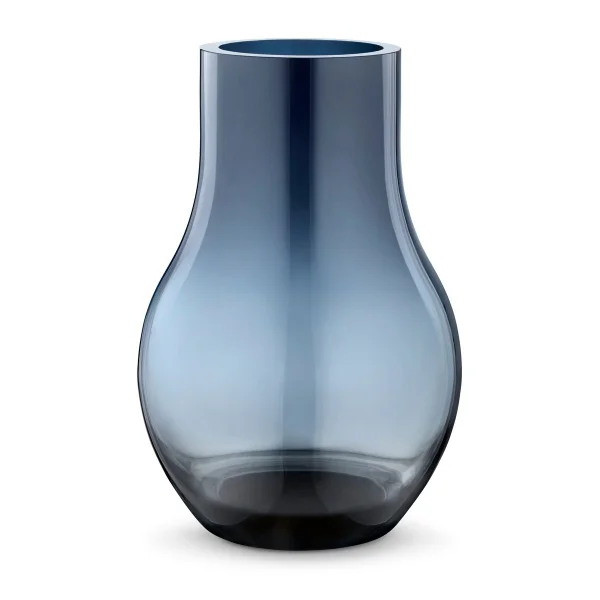 Georg Jensen Vase en verre Cafu bleu moyen, 30 cm