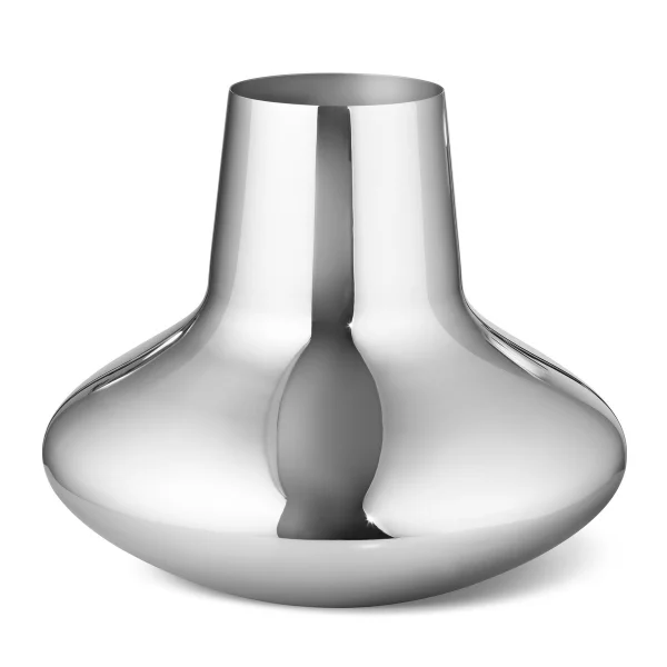 Georg Jensen Vase Henning Koppel acier inoxydable Grand, 22,2 cm