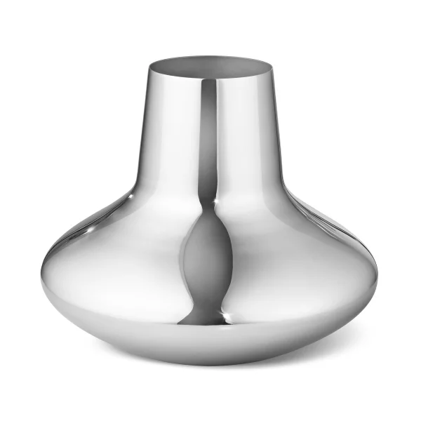 Georg Jensen Vase Henning Koppel acier inoxydable Medium, 18,5 cm