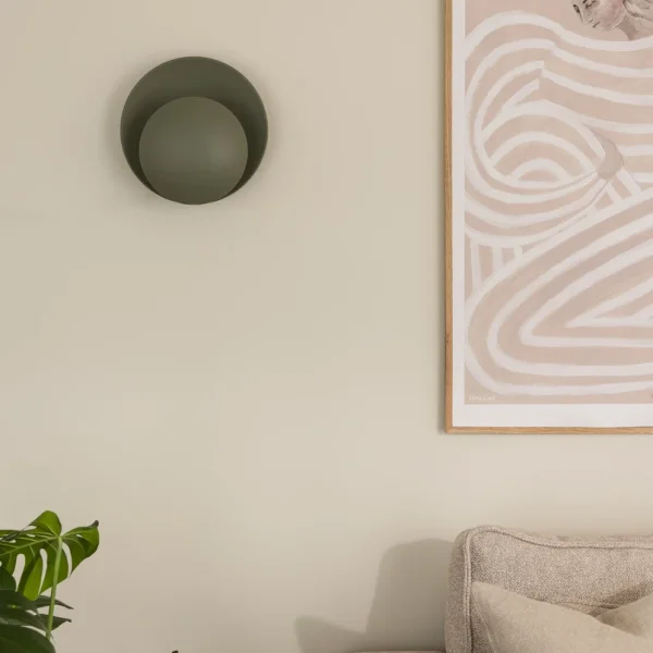 Globen Lighting - Applique murale Orbit verte en métal Ø 30 cm