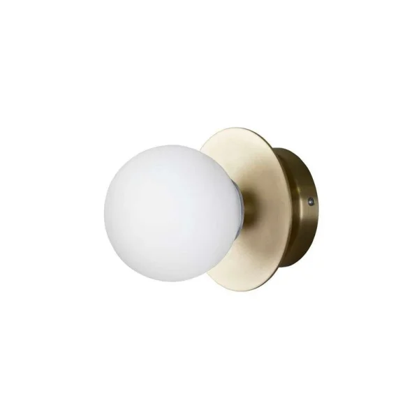 Globen Lighting - Applique/plafonnier Art déco, IP44, laiton