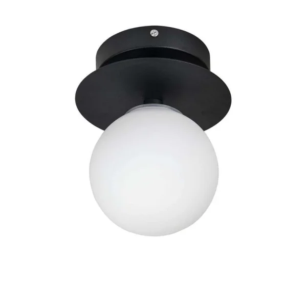 Globen Lighting - Art Déco 24 plafonnier noir/blanc, IP44