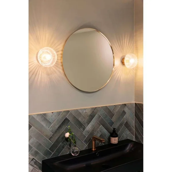 Globen Lighting - Fungo 16 plafonnier, IP44, transparent/laiton