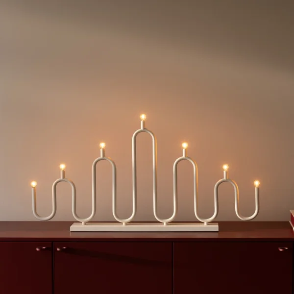 Globen Lighting - Lampe à poser Noel 76 cm beige métal