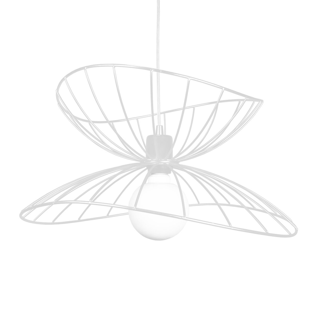 Globen Lighting Lampe à suspension Ray Ø 45 cm Blanc