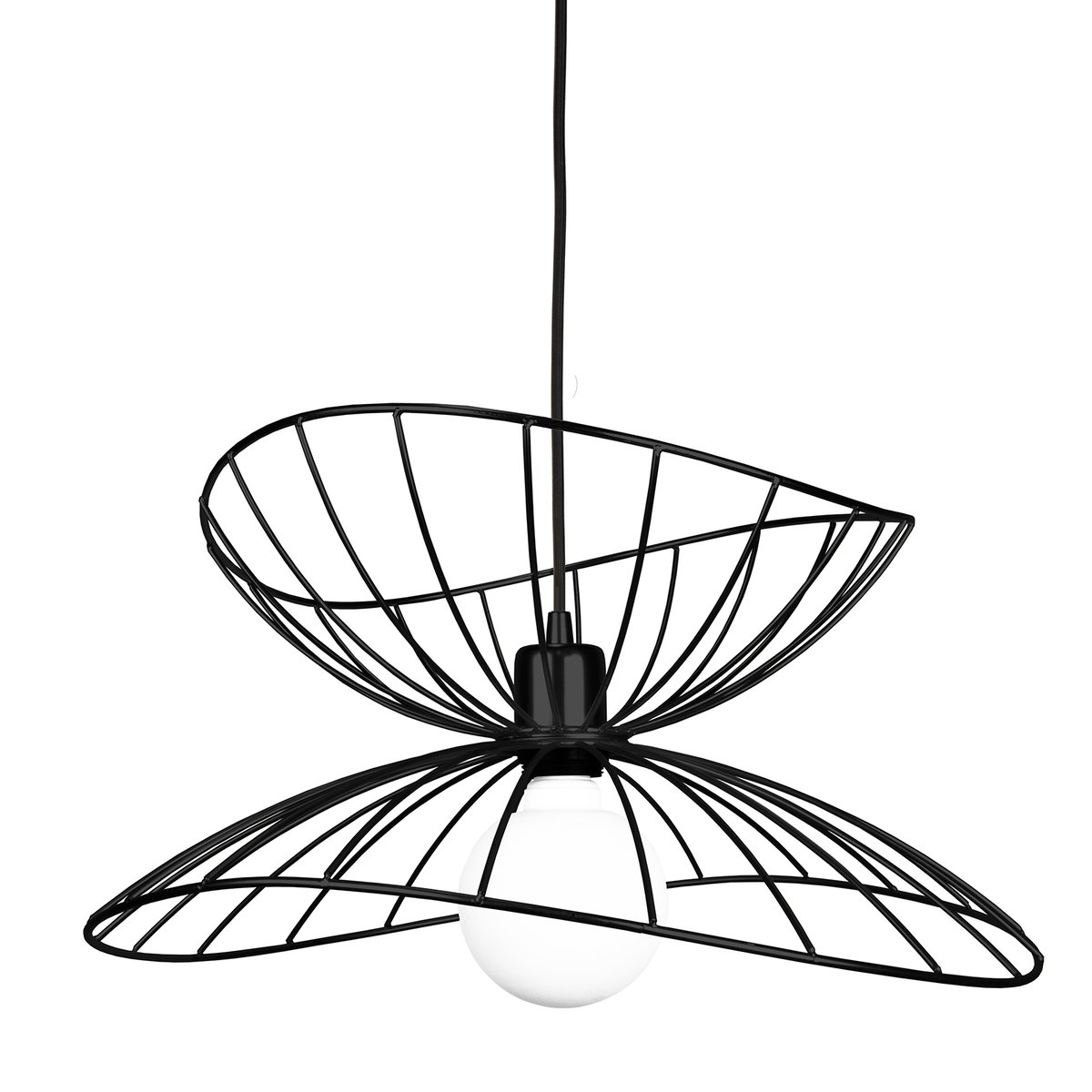 Globen Lighting Lampe à suspension Ray Ø 45 cm noir mat