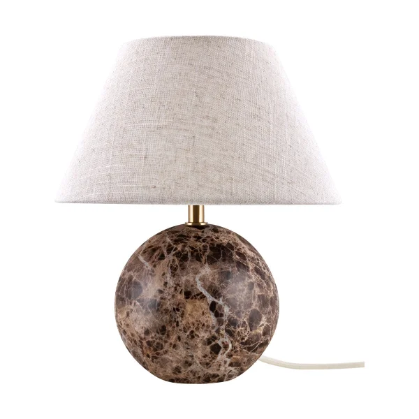 Globen Lighting Lampe de table Castello 35 Marron marbre
