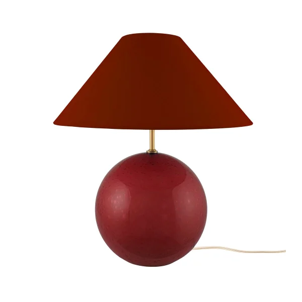 Globen Lighting Lampe de table Iris 35 39 cm Bourgogne