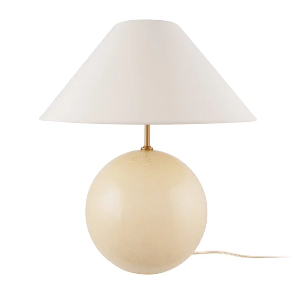 Globen Lighting Lampe de table Iris 35 39 cm Crème