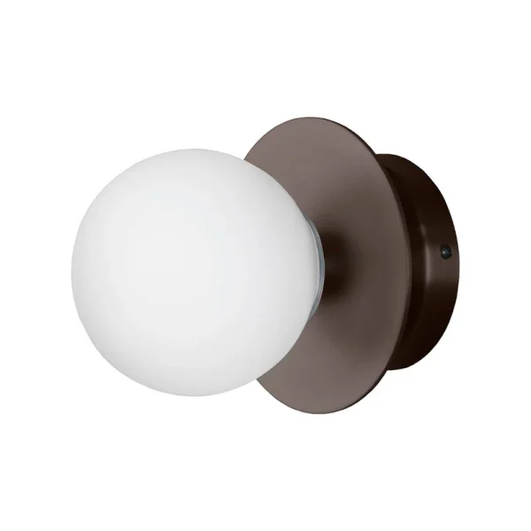 Globen Lighting - Plafonnier Art déco, IP44, blanc/bronze