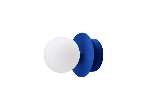 Globen Lighting - Plafonnier Art déco, IP44, bleu/blanc