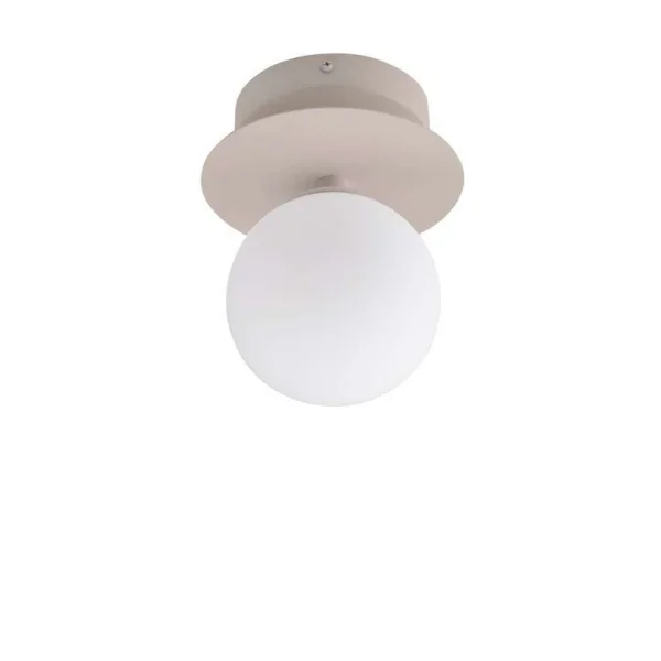 Globen Lighting - Plafonnier Art déco, IP44, marron/blanc