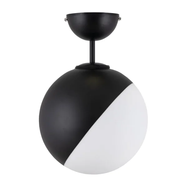 Globen Lighting Plafonnier Contur Ø25 cm Noir-blanc