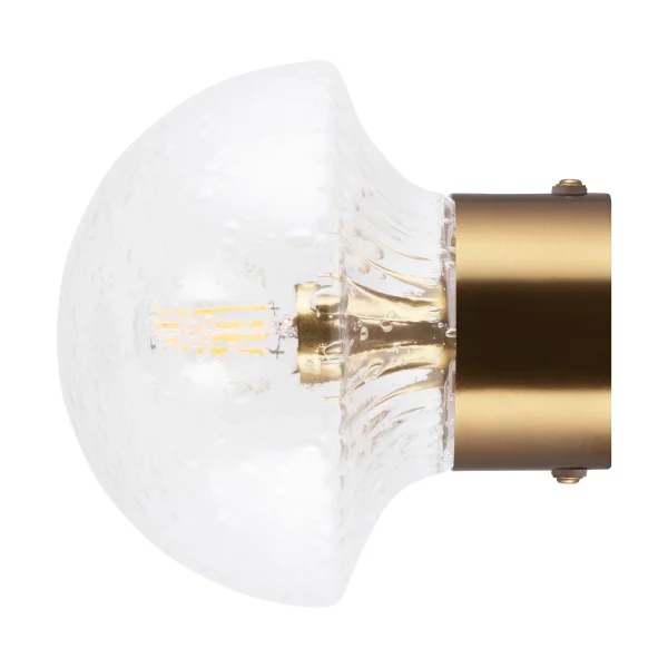 Globen Lighting Plafonnier Fungo Ø16 cm Klar-brossé laiton