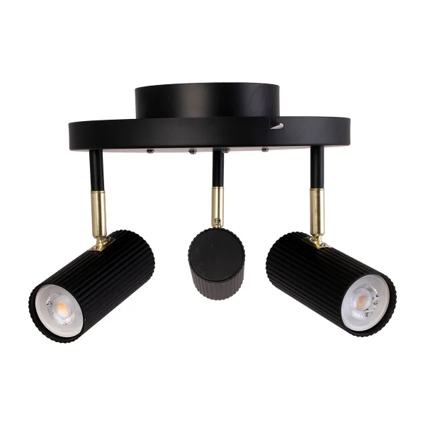 Globen Lighting Plafonnier Hubble 3 Noir