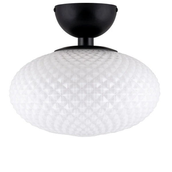 Globen Lighting Plafonnier Jackson Ø28cm Blanc-noir