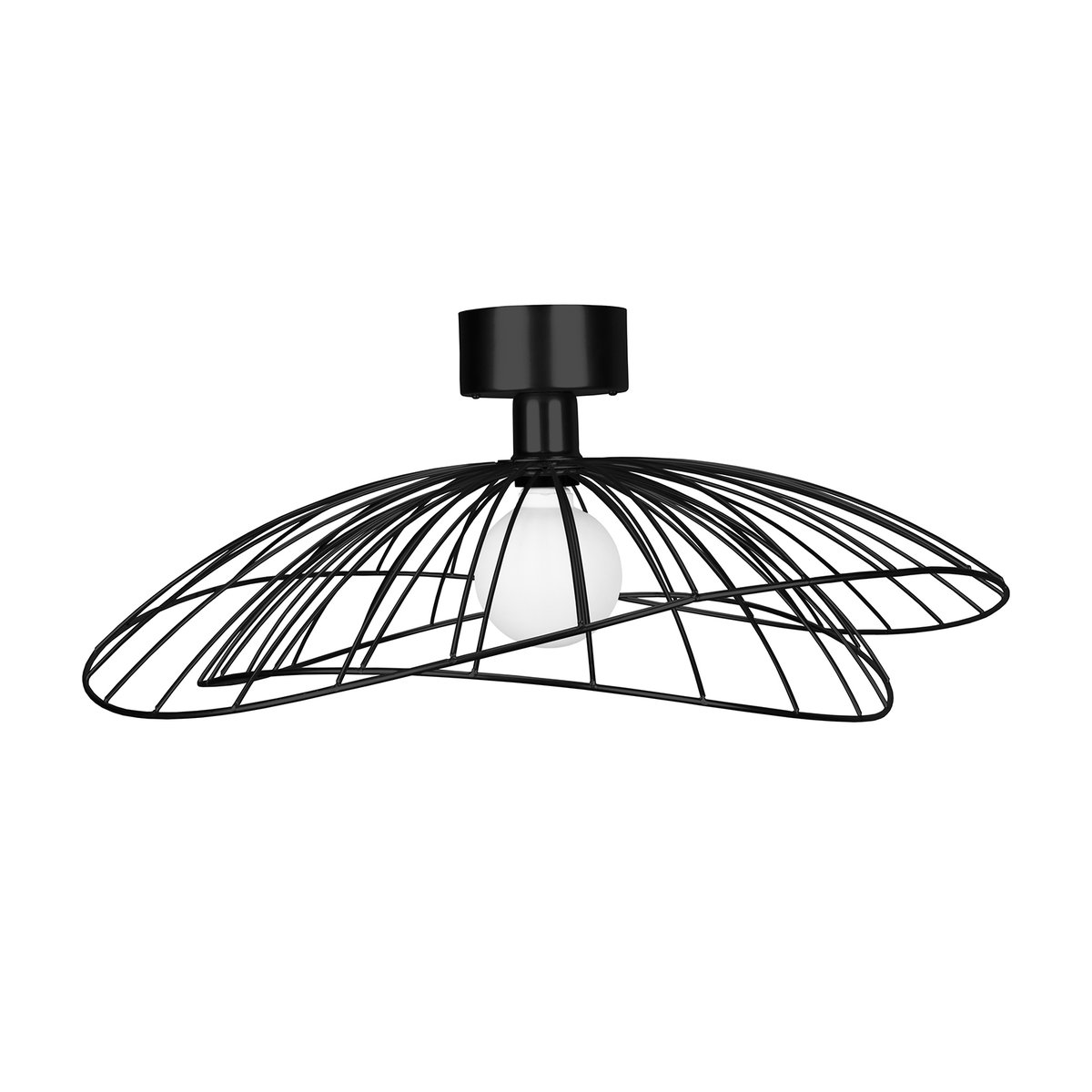 Globen Lighting Plafonnier Ray Noir mat