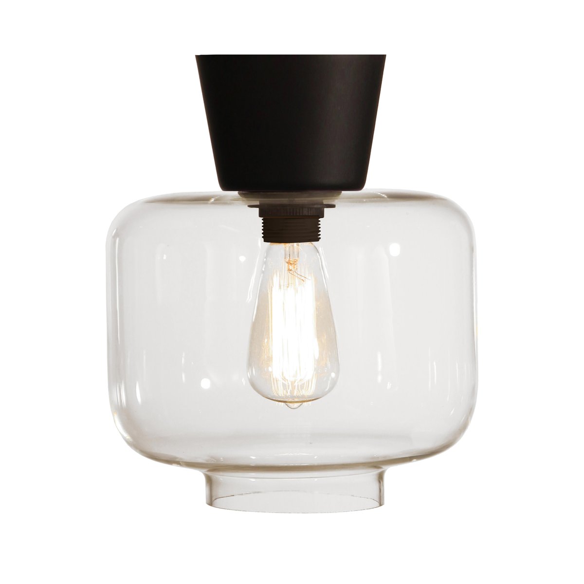 Globen Lighting Plafonnier Ritz transparent-noir