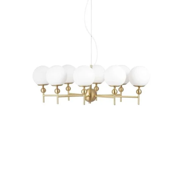 Globen Lighting - Suspension Astrid 85, blanche, largeur 85 cm