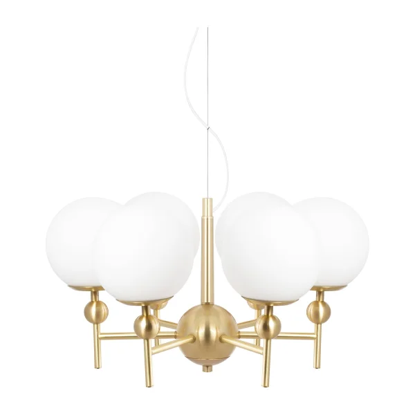 Globen Lighting Suspension Astrid Ø50 cm Laiton brossé-blanc