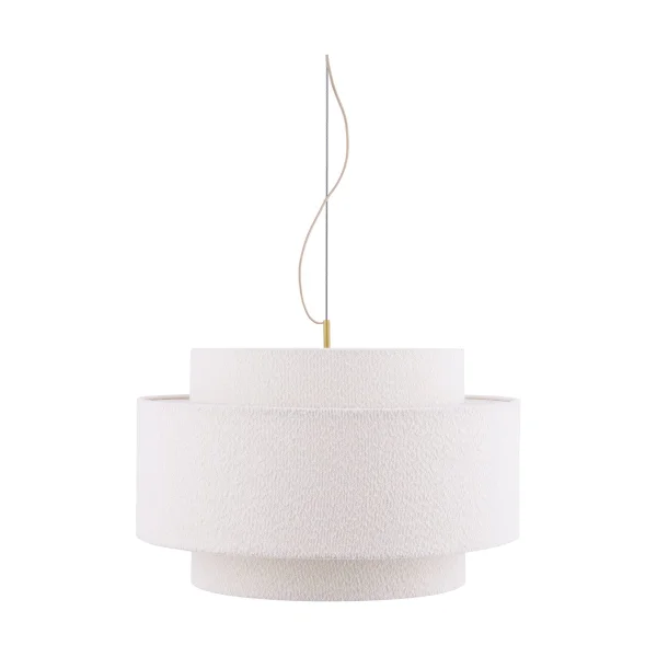 Globen Lighting Suspension Noah Ø70 cm Bouclé blanc