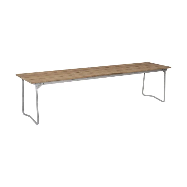 Grythyttan Stålmöbler Banc 9 Teck-170cm-galvanisation à chaud
