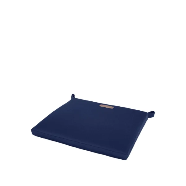 Grythyttan Stålmöbler Chaise 1 / Brasserie / Coussin High Tech Sunbrella bleu