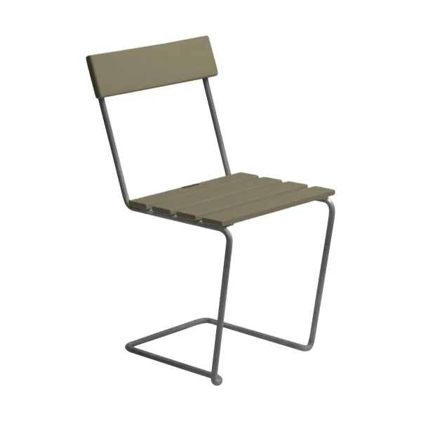 Grythyttan Stålmöbler Chaise 1 Vert clair chêne-stand galvanisé à chaud