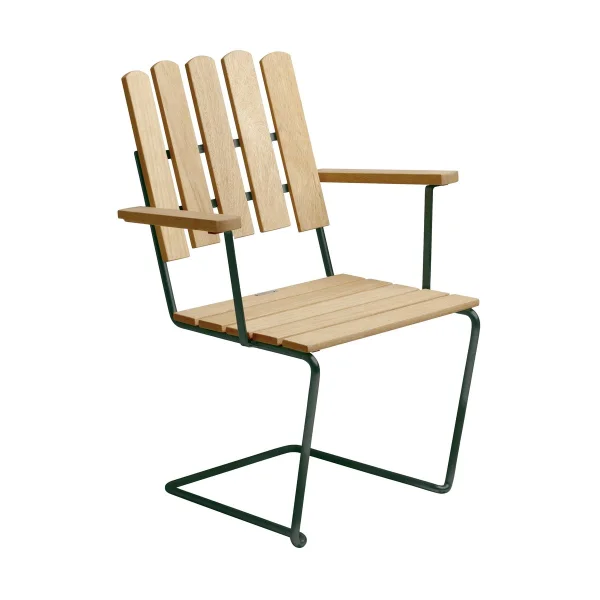 Grythyttan Stålmöbler Fauteuil A2 Pin huilé-vert