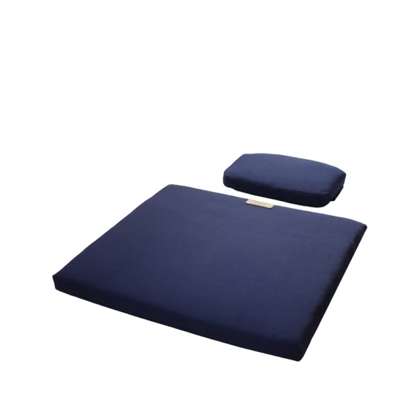 Grythyttan Stålmöbler Set de coussins A3 pour nuque/siège Sunbrella bleu