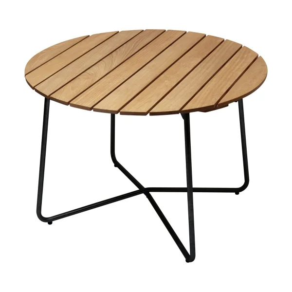 Grythyttan Stålmöbler Table à manger 9A Chêne huilé-noir, Ø100 cm
