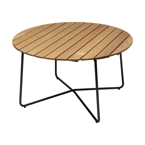 Grythyttan Stålmöbler Table à manger 9A Chêne huilé-noir, Ø120 cm