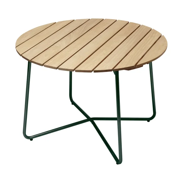 Grythyttan Stålmöbler Table à manger 9A Pin huilé-vert, Ø100 cm