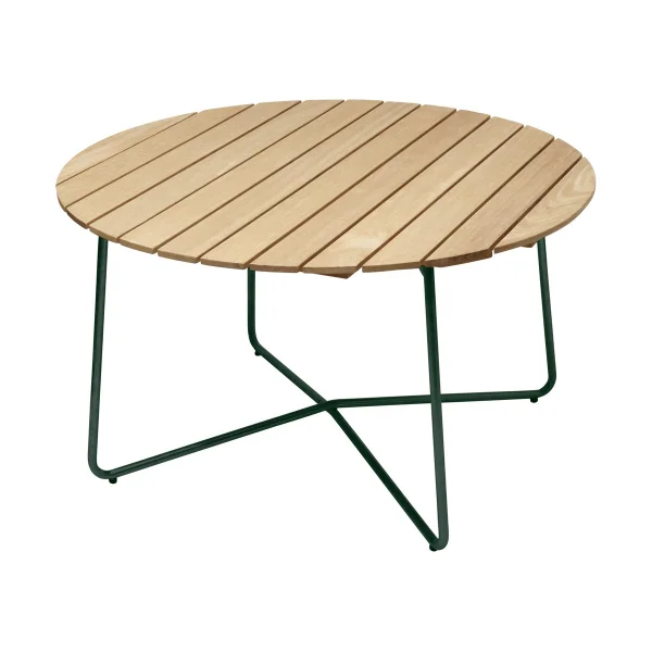 Grythyttan Stålmöbler Table à manger 9A Pin huilé-vert, Ø120 cm
