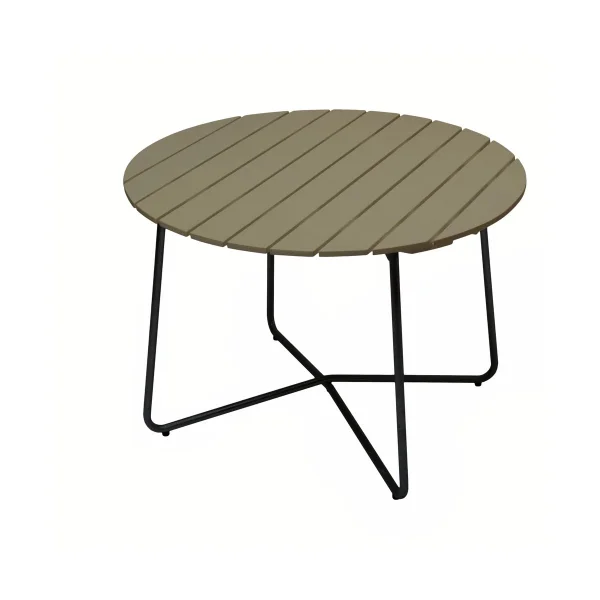 Grythyttan Stålmöbler Table à manger 9A Vert clair chêne-noir, Ø100 cm