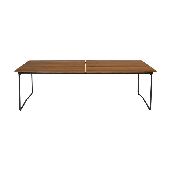 Grythyttan Stålmöbler Table à manger B31 230 cm Teck non traité-noir