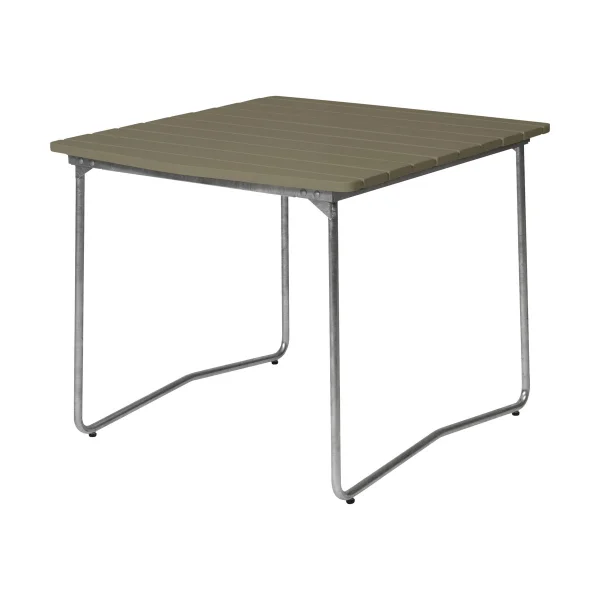 Grythyttan Stålmöbler Table à manger B31 84 Vert clair chêne-suporte galvanizado a quente