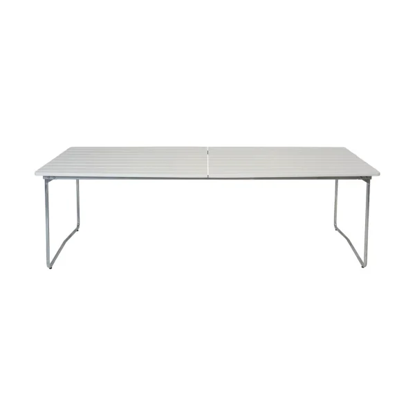 Grythyttan Stålmöbler Table à manger B31 Chêne laqué blanc - pieds galvanisés