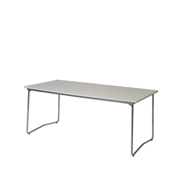 Grythyttan Stålmöbler Table à manger B31 Chêne laqué blanc-structure en acier avec galvanisation à chaud