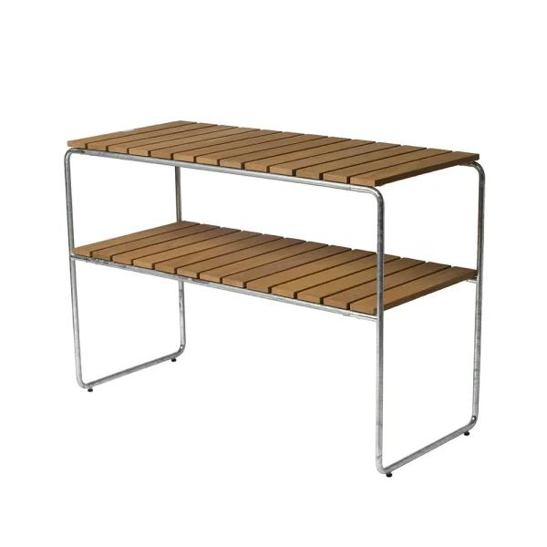 Grythyttan Stålmöbler Table d'appoint Grythyttan Chêne huilé-structure en acier avec galvanisation à chaud