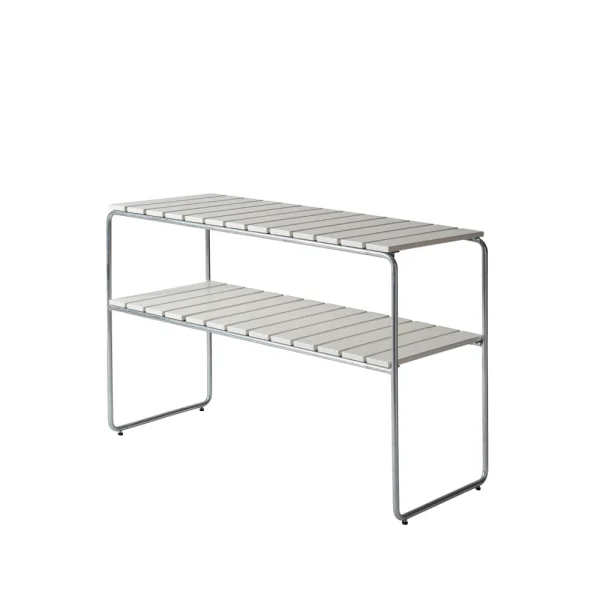 Grythyttan Stålmöbler Table d'appoint Grythyttan Chêne laqué blanc-structure en acier avec galvanisation à chaud