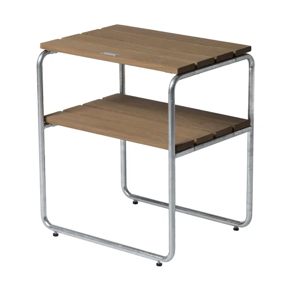 Grythyttan Stålmöbler Table d'appoint Grythyttan Chêne laqué-structure en acier avec galvanisation à chaud