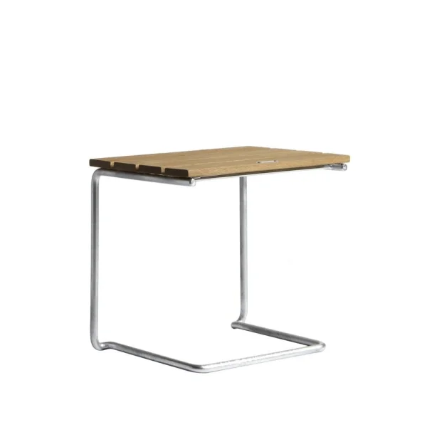 Grythyttan Stålmöbler Table/tabouret A3 Chêne huilé-structure en acier avec galvanisation à chaud