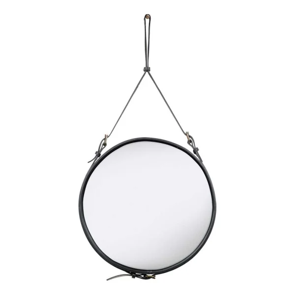 GUBI - Adnet Miroir Circular Ø58 Black Leather