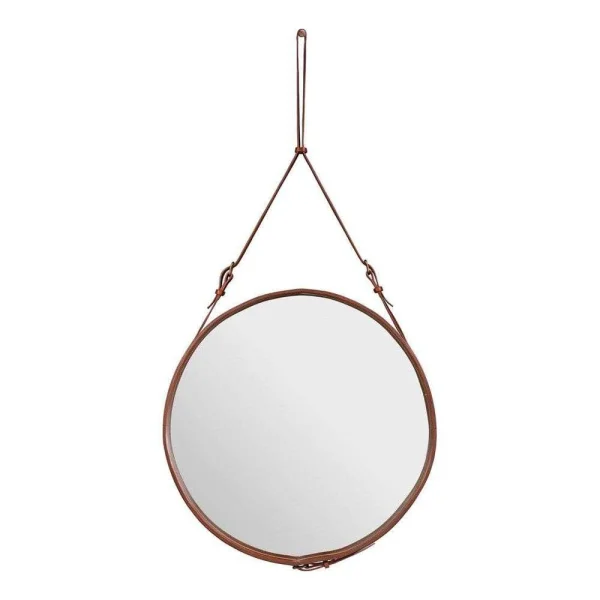 GUBI - Adnet Miroir Circular Ø70 Tan Leather