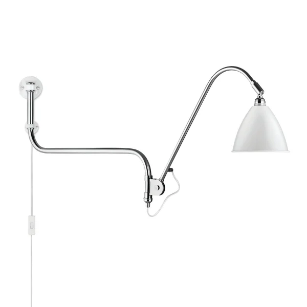 GUBI Applique murale Bestlite BL10 Blanc mat-chrome