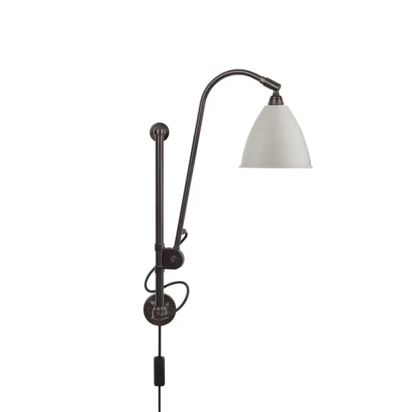 GUBI - Applique murale Bestlite BL5, Ø 16 cm, noir/laiton/blanc
